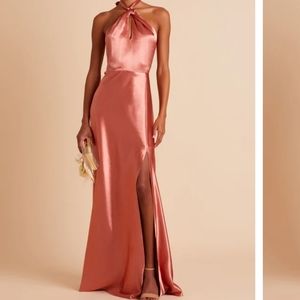 BIRDY GREY Monica Halter Terracotta Dress XS